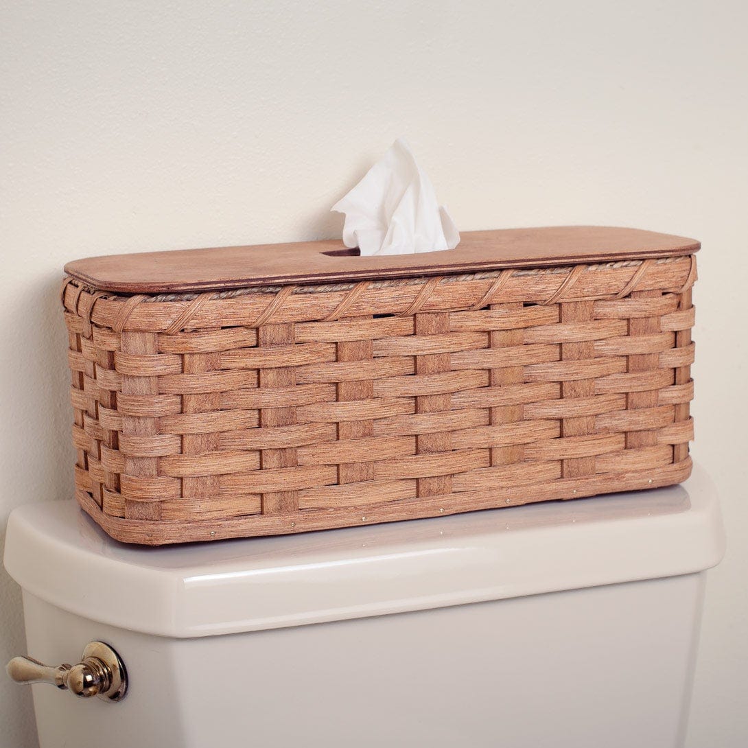 Toilet Tank Basket | Amish Wicker Back Of Toilet Basket