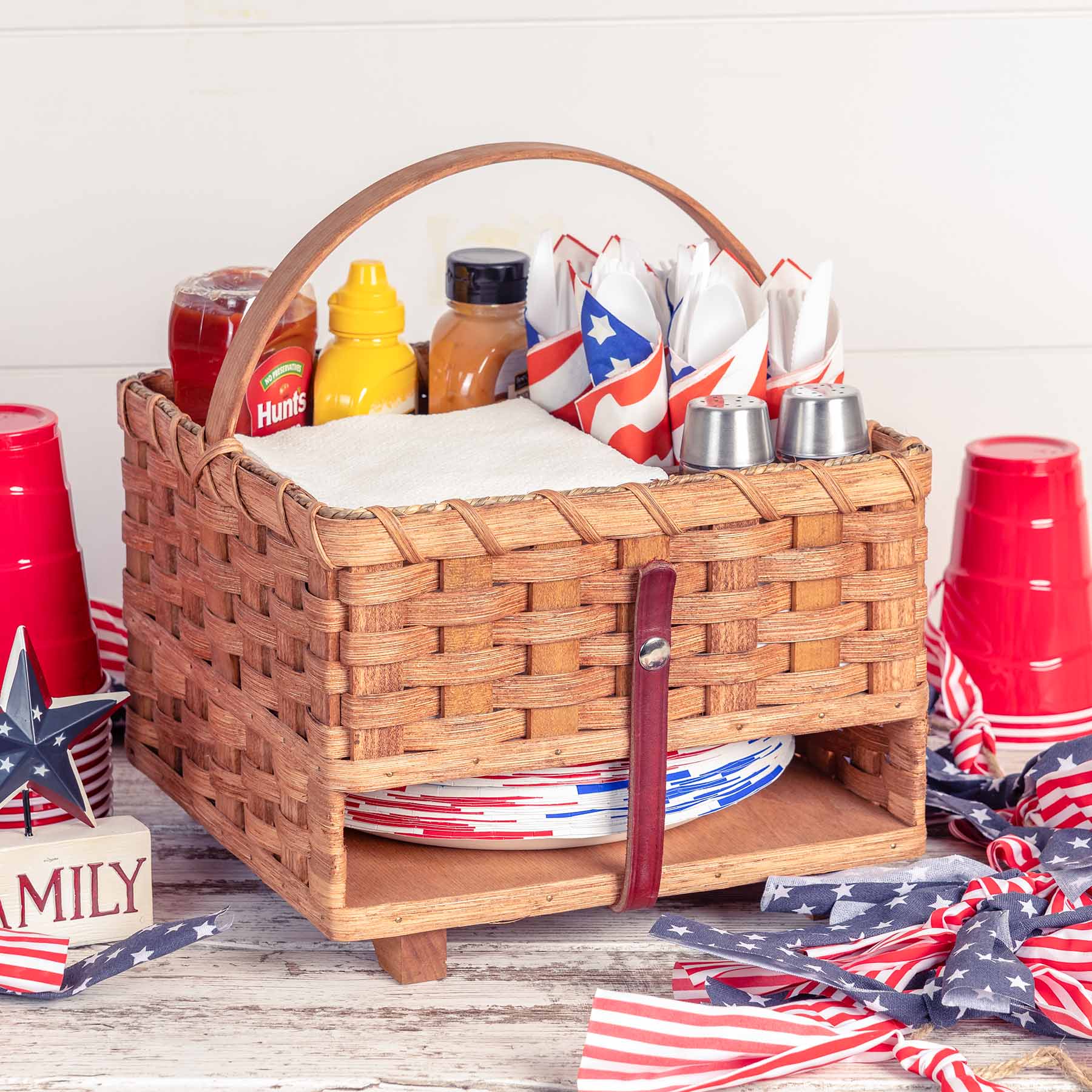 Picnic Pal | Tabletop Serveware & Condiment Organizing Caddy